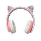 Colorful Foldable Bluetooth LED Cat Ear Headset For Younger